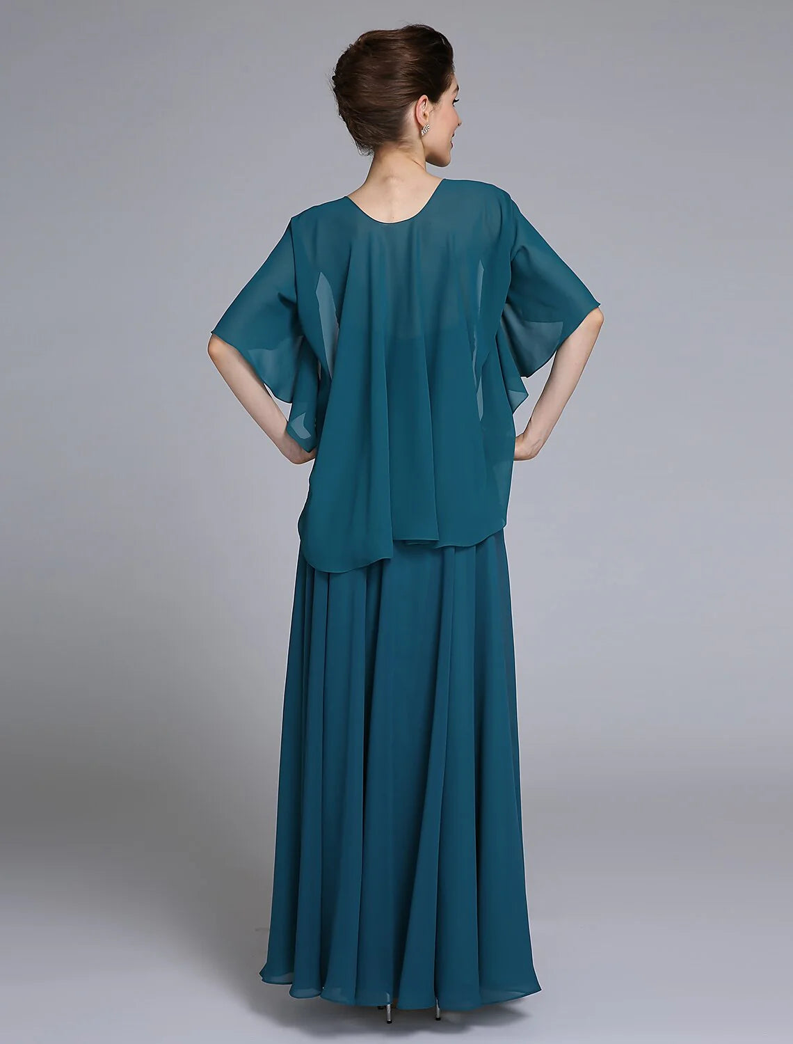Wholesale A-Line Mother of the Bride Dress Wrap Included Sweetheart Ankle Length Chiffon Sleeveless yes with Ruched Sequin